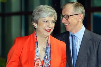 Premierministerin Theresa May und ihr Mann Philip in Maidenhead