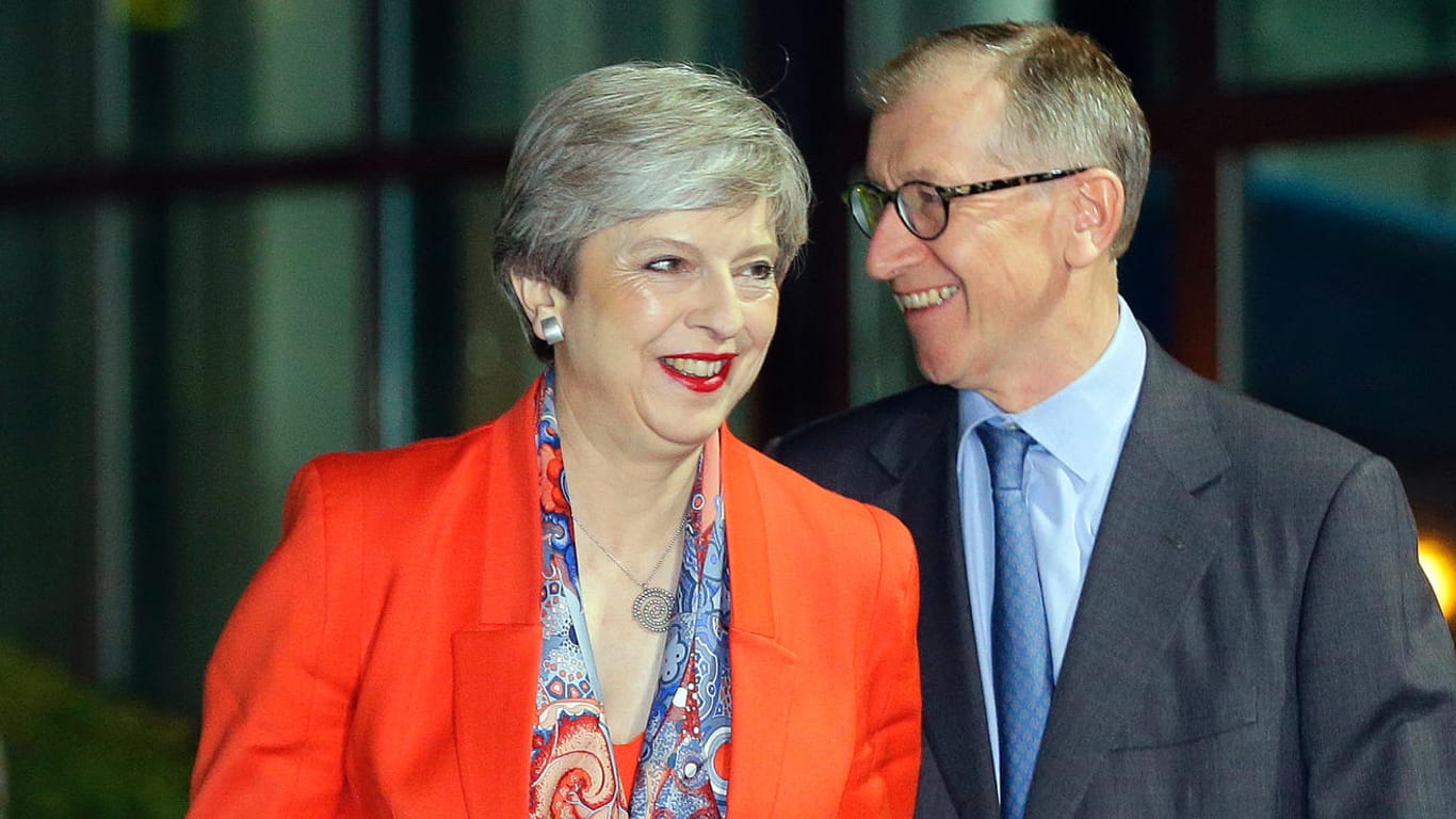 Premierministerin Theresa May und ihr Mann Philip in Maidenhead