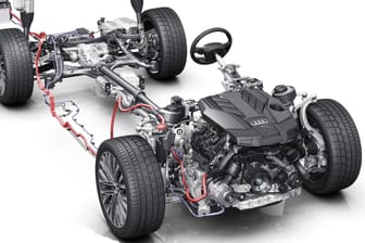 Audi rüstet den A8 serienmäßig mit einem 48-Volt-Bordsystem aus.