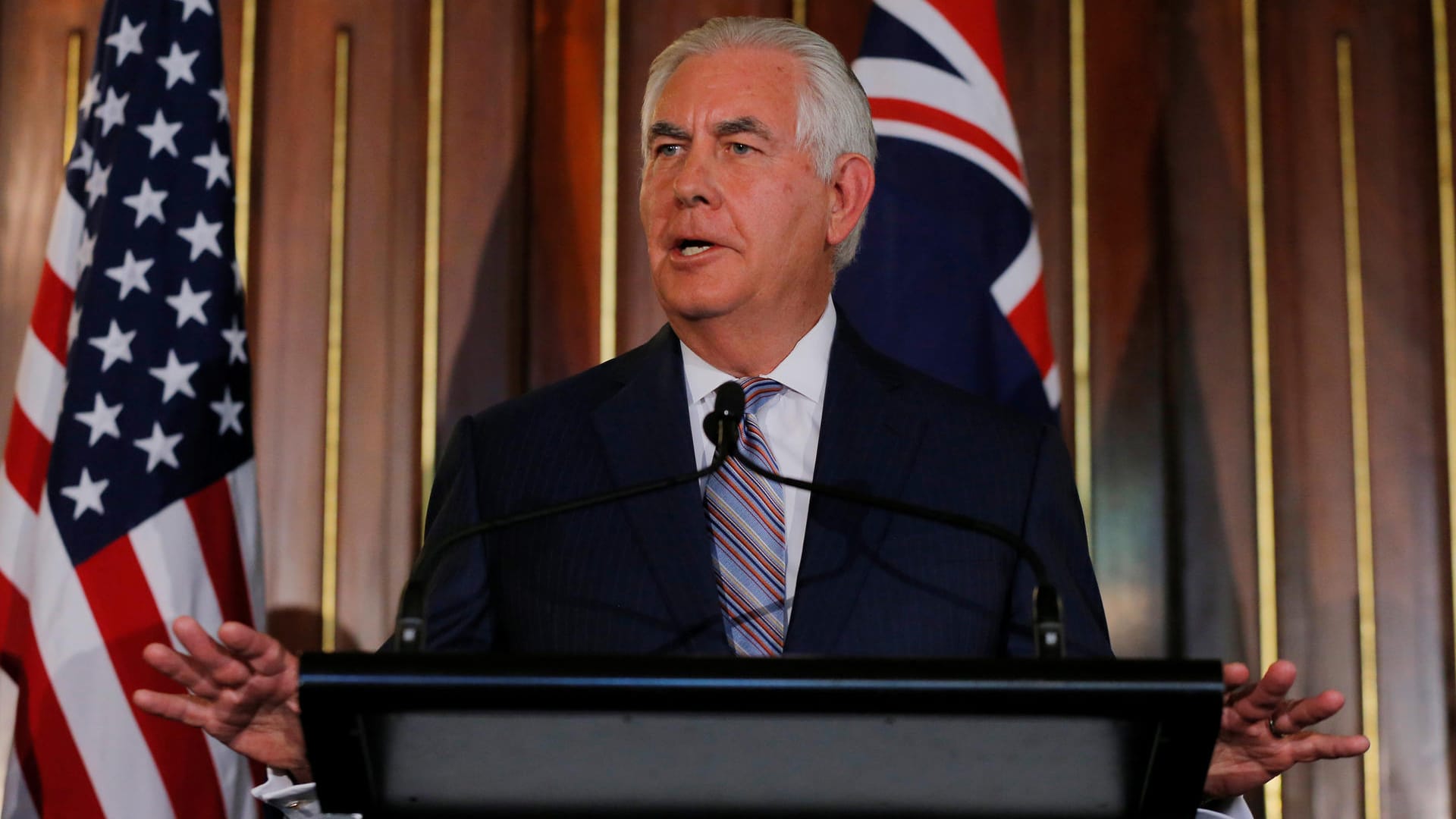 US-Außenminister Rex Tillerson fordert eine Lockerung der Blockade Katars.