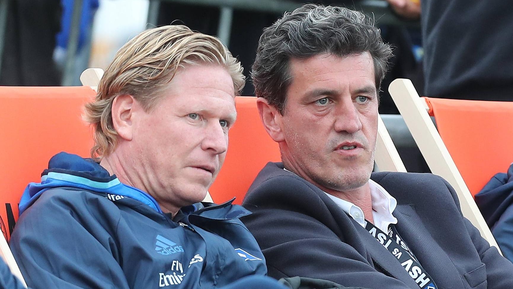 Markus Gisdol (l.) und Jens Todt haben einige Änderungen vor.