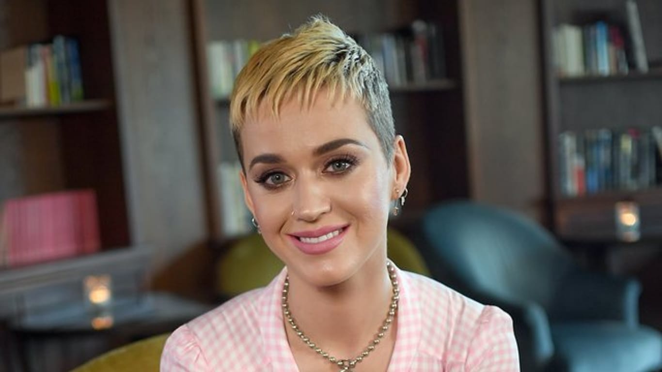 Katy Perry Ende Mai bei einem Interview in Berlin.