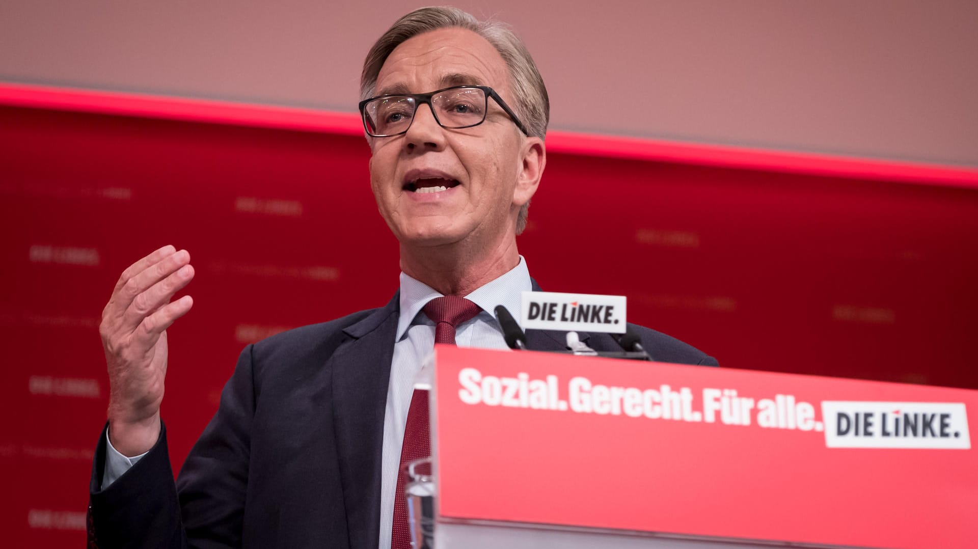 Der Spitzenkandidat der Linken für die Bundestagswahl 2017, Dietmar Bartsch.