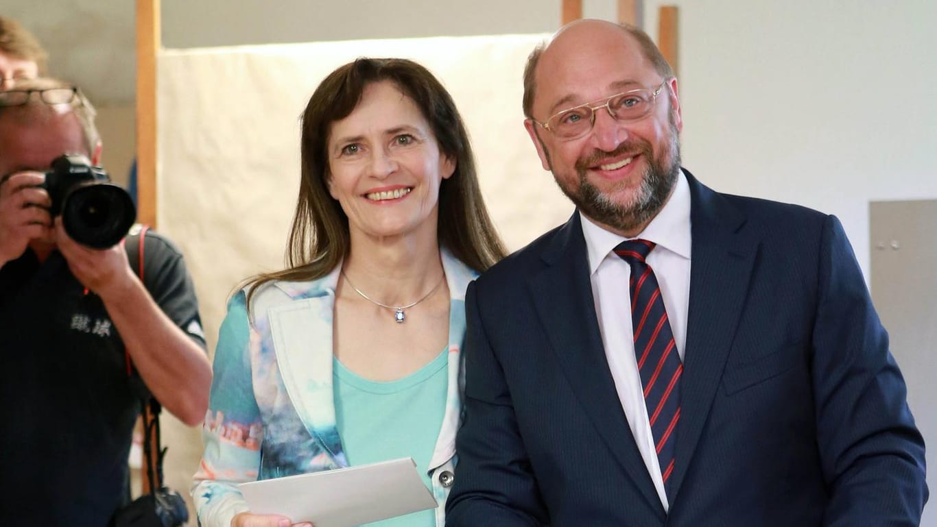 Martin Schulz mit Ehefrau Inge.