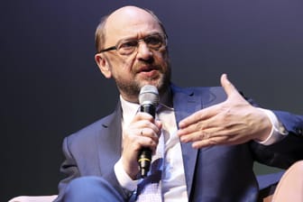 Martin Schulz beim Gesprächs-Event BRIGITTE Live im Maxim Gorki Theater.