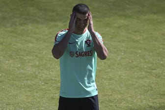 Cristiano Ronaldo beim Training der portugiesischen Nationalmannschaft.