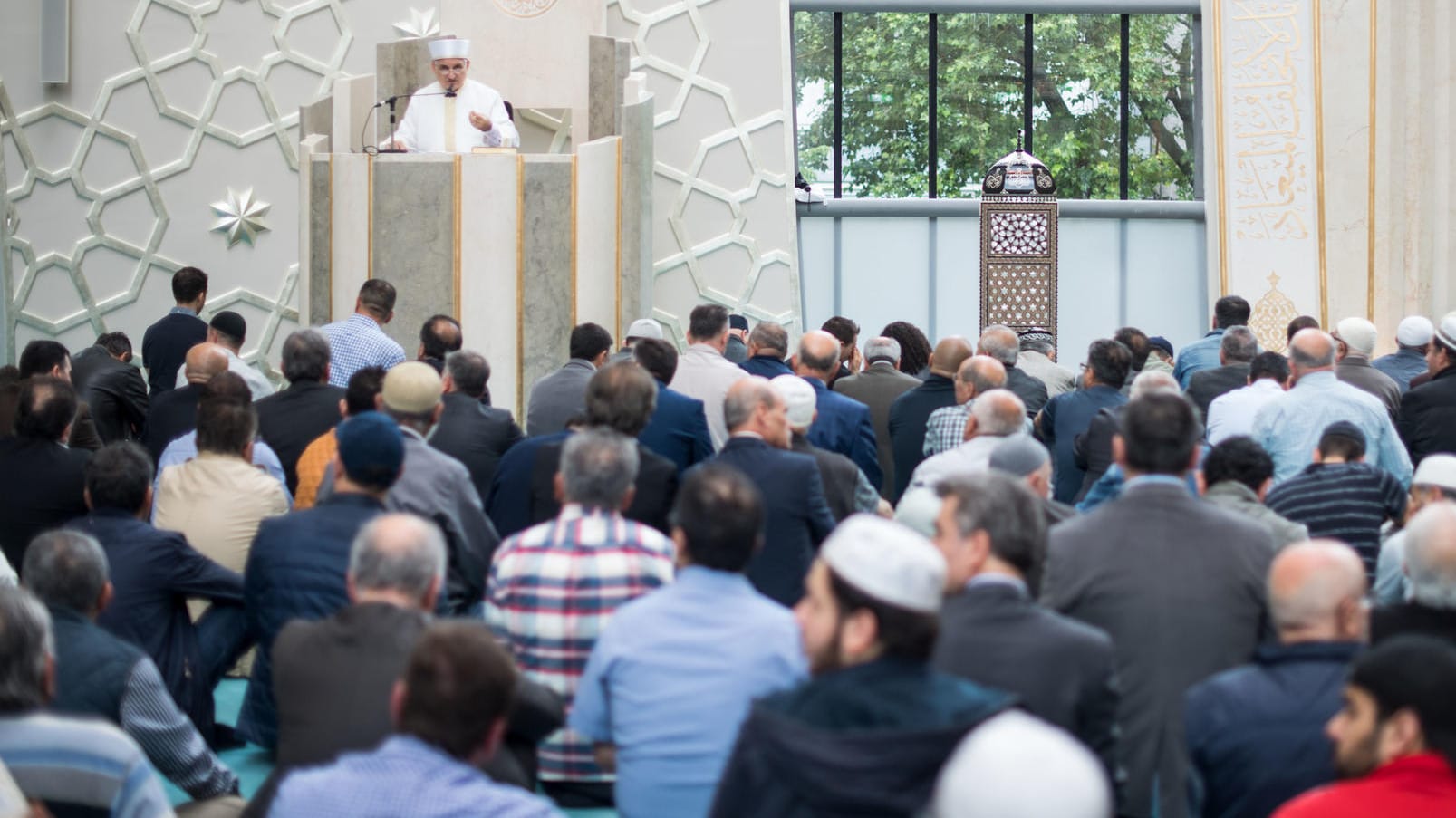 Freitagsgebet in der Zentralmoschee in Köln