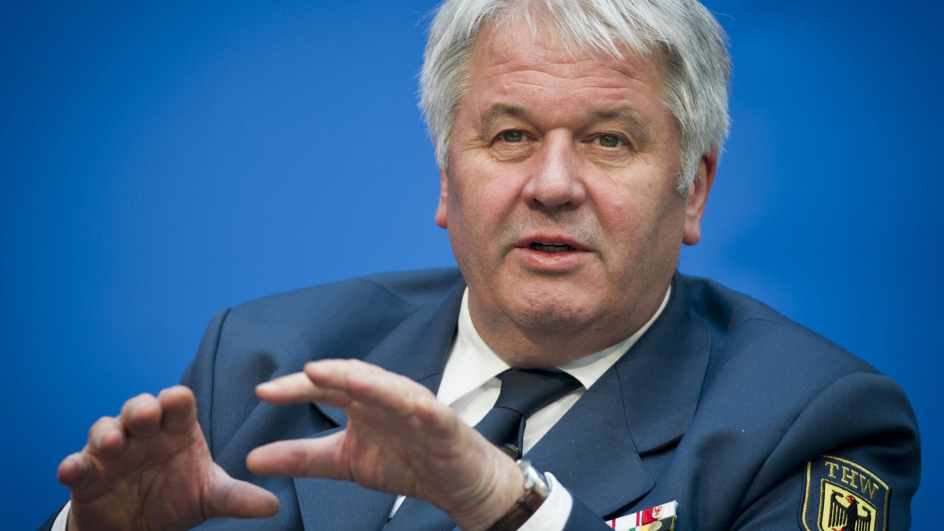 Albrecht Broemme, THW-Präsident und früherer Landesbranddirektor in Berlin.