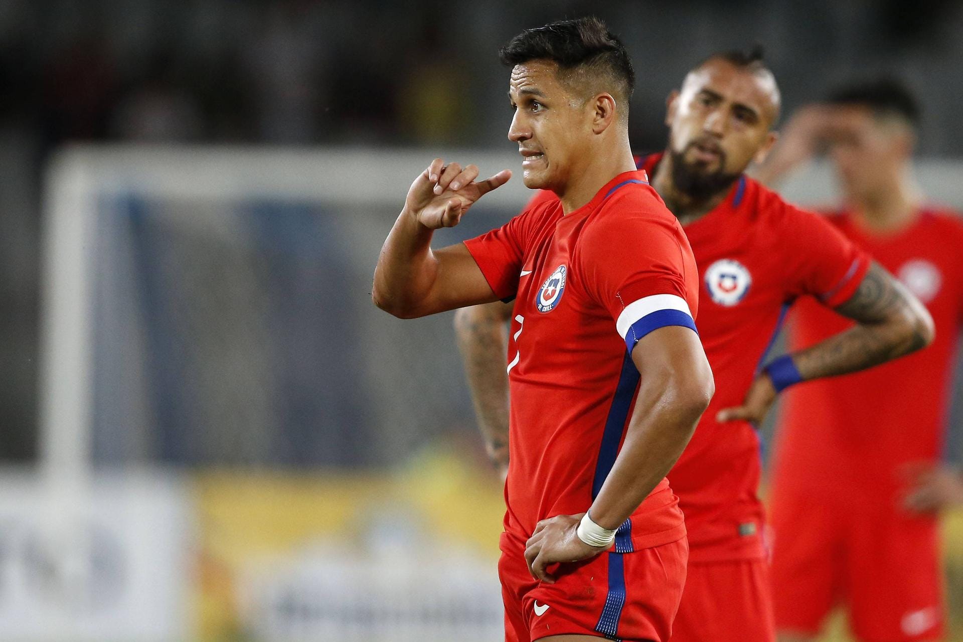 Alexis Sanchez (l.) und Arturo Vidal geben bei Chile den Ton an.