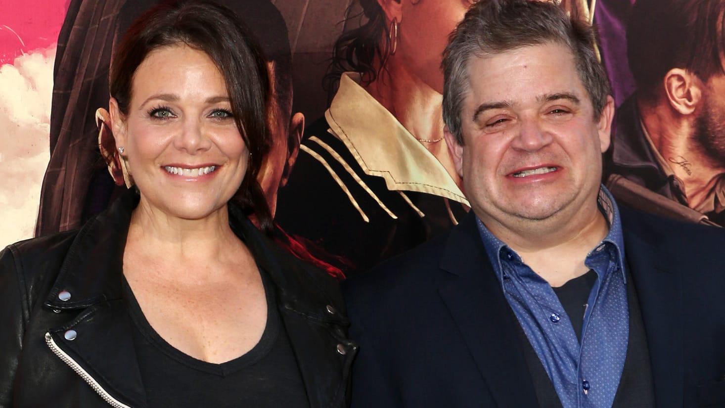 Meredith Salenger und Patton Oswalt und kamen gemeinsam auf den roten Teppich.