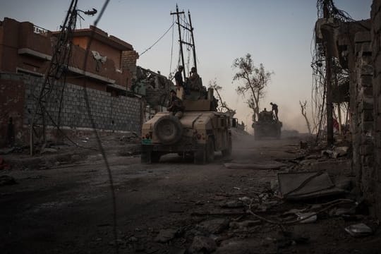 Irakische Soldaten in Mossul.