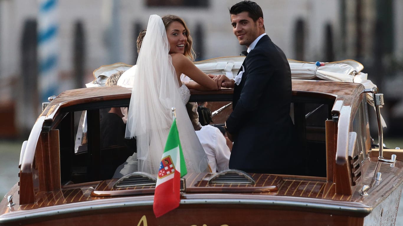 Alvaro Morata und Alice Campello sind jetzt Mann und Frau.