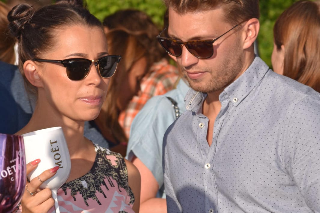 Jessica Michaelis und Raul Richter beim "Moet Party Day".