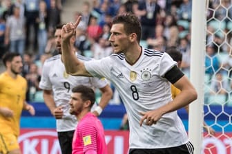 Leon Goretzka krönte seinen Gala-Auftritt gegen Australien mit seinem ersten Länderspieltor für die deutsche Nationalmannschaft zum zwischenzeitlichen 3:1 (48. Minute).
