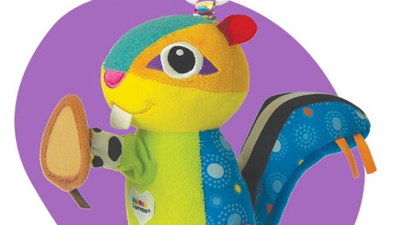 Der Spielzeughersteller Tomy ruft die Plüschfigur "Siggi, das Streifenhörnchen" zurück.