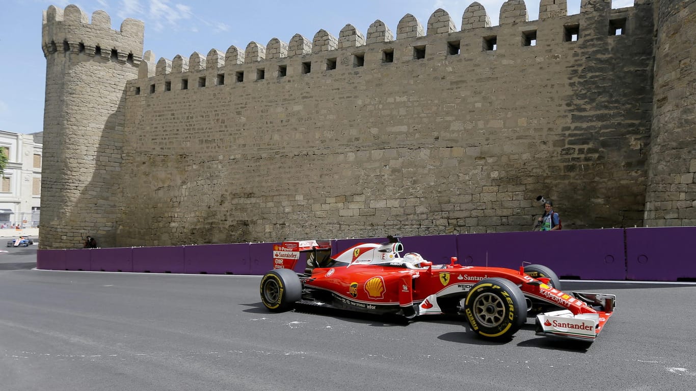 Sebastian Vettel wurde 2016 in Baku Zweiter.