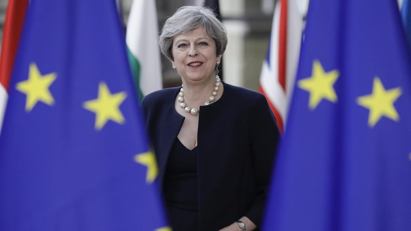 Die britische Premierministerin Theresa May beim EU-Gipfel.