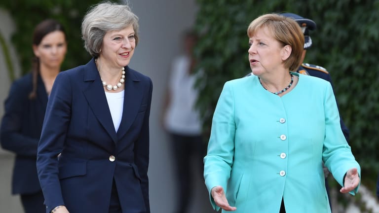 Bundeskanzlerin Angela Merkel und die britische Premierministerin Theresa May.