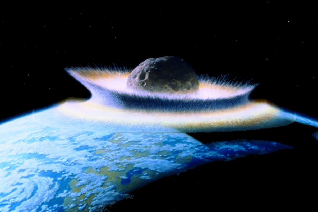 Ein "global killer" wie in dieser Computergrafik hatte wohl zum Aussterben der Dinosaurier geführt.