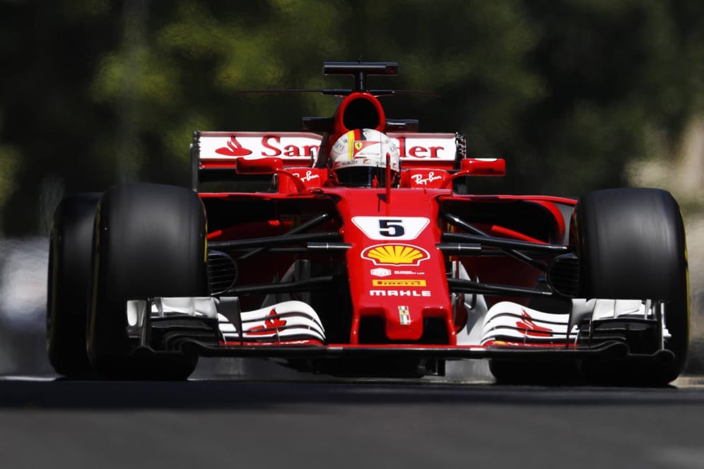 Sebastian Vettel fuhr im ersten Training in Baku auf Platz drei.