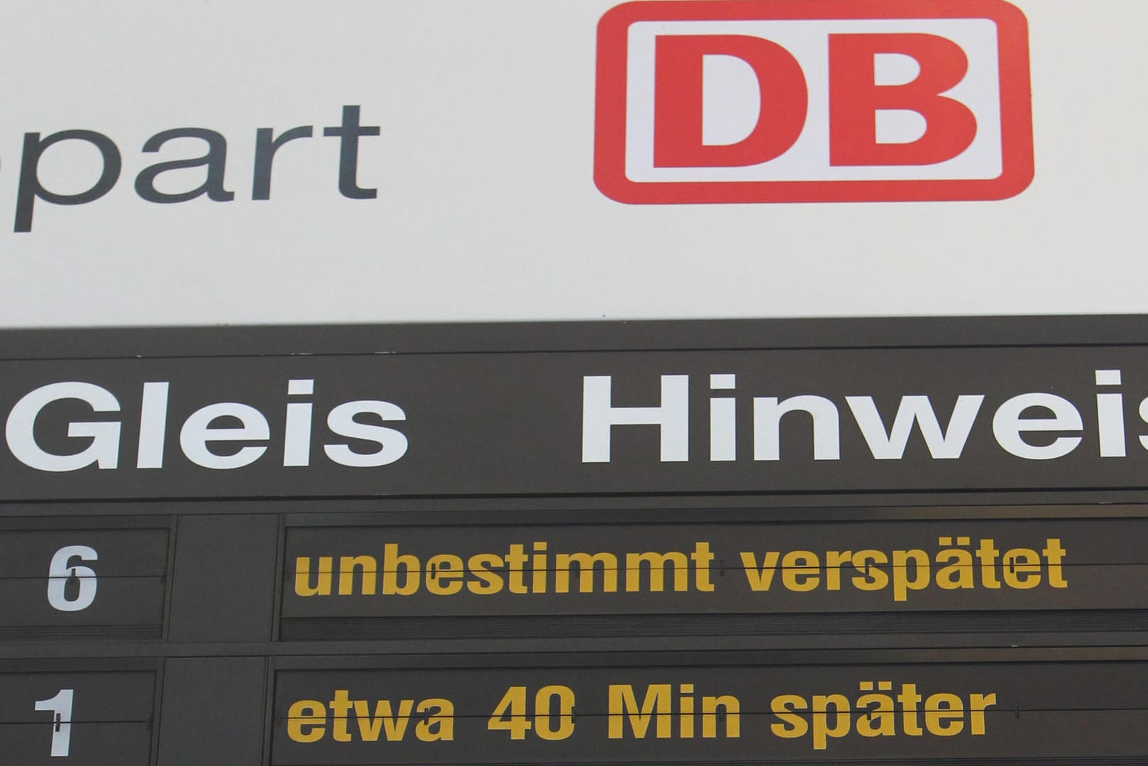 Verspätungen bei der Deutschen Bahn