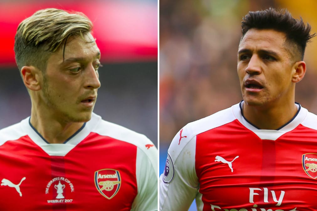 Bald nicht mehr zusammen im Gunners-Trikot? Mesut Özil (l.) und Alexis Sanchez.