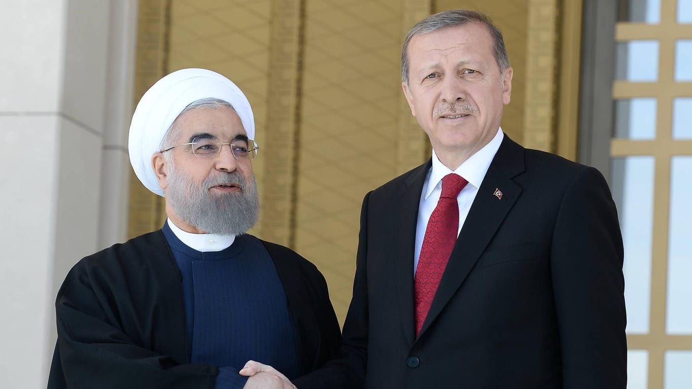 Recep Tayyip Erdogan und Irans Präsident Hassan Ruhani wollen Katart weiter unterstützen.
