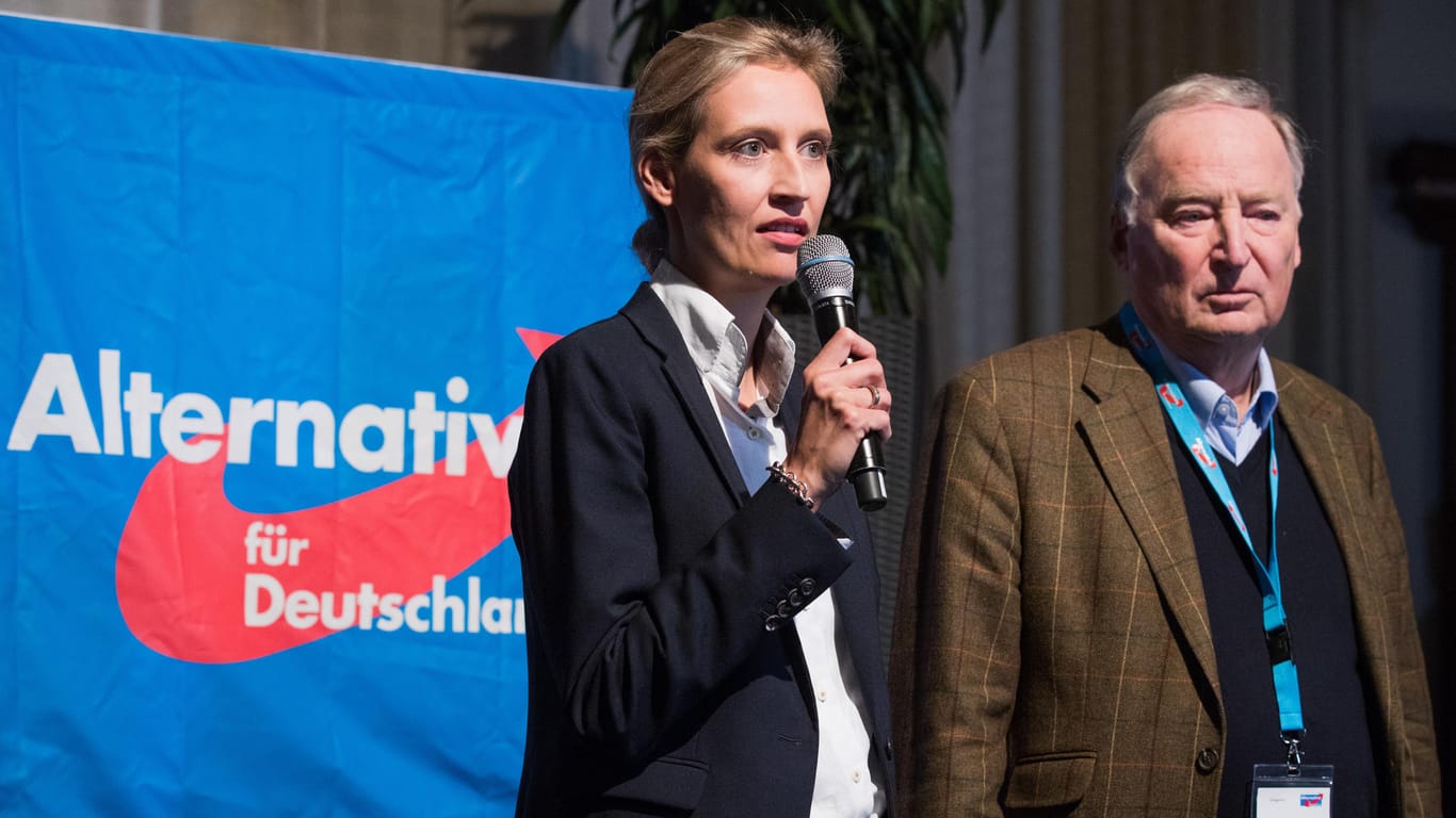 Die AfD-Spitzenkandidaten Alice Weidel und Alexander Gauland.