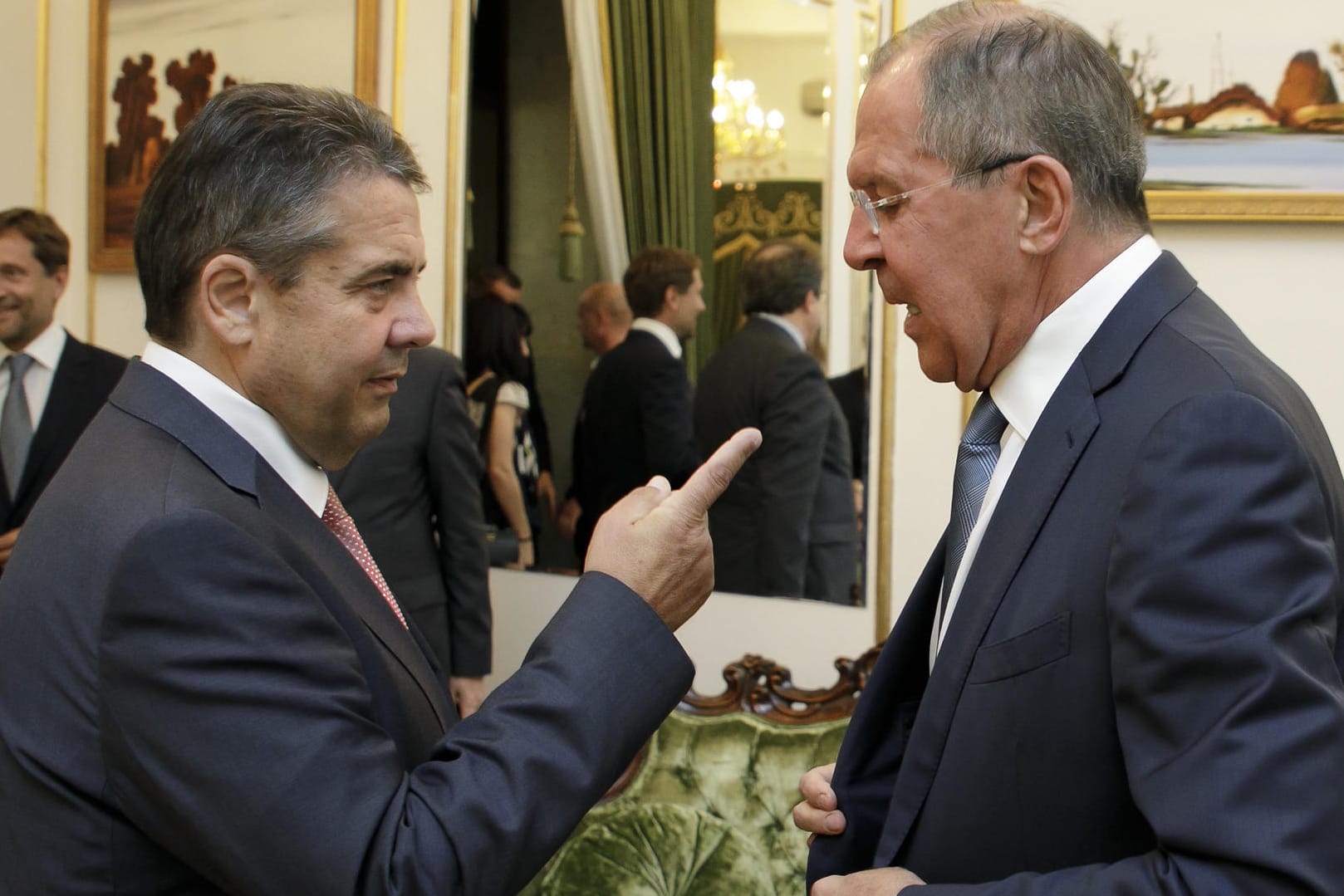 Außenminister Sigmar Gabriel (SPD) und sein russischer Amtskollege Sergej Lawrow in Krasnordar.