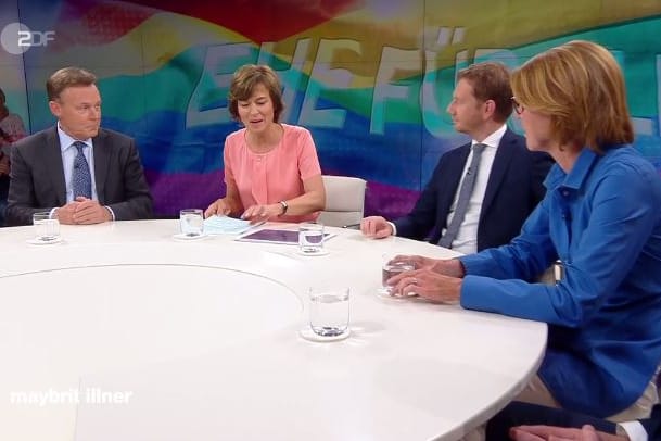 Maybrit Illner diskutierte mit ihren Gästen die Ehe für alle