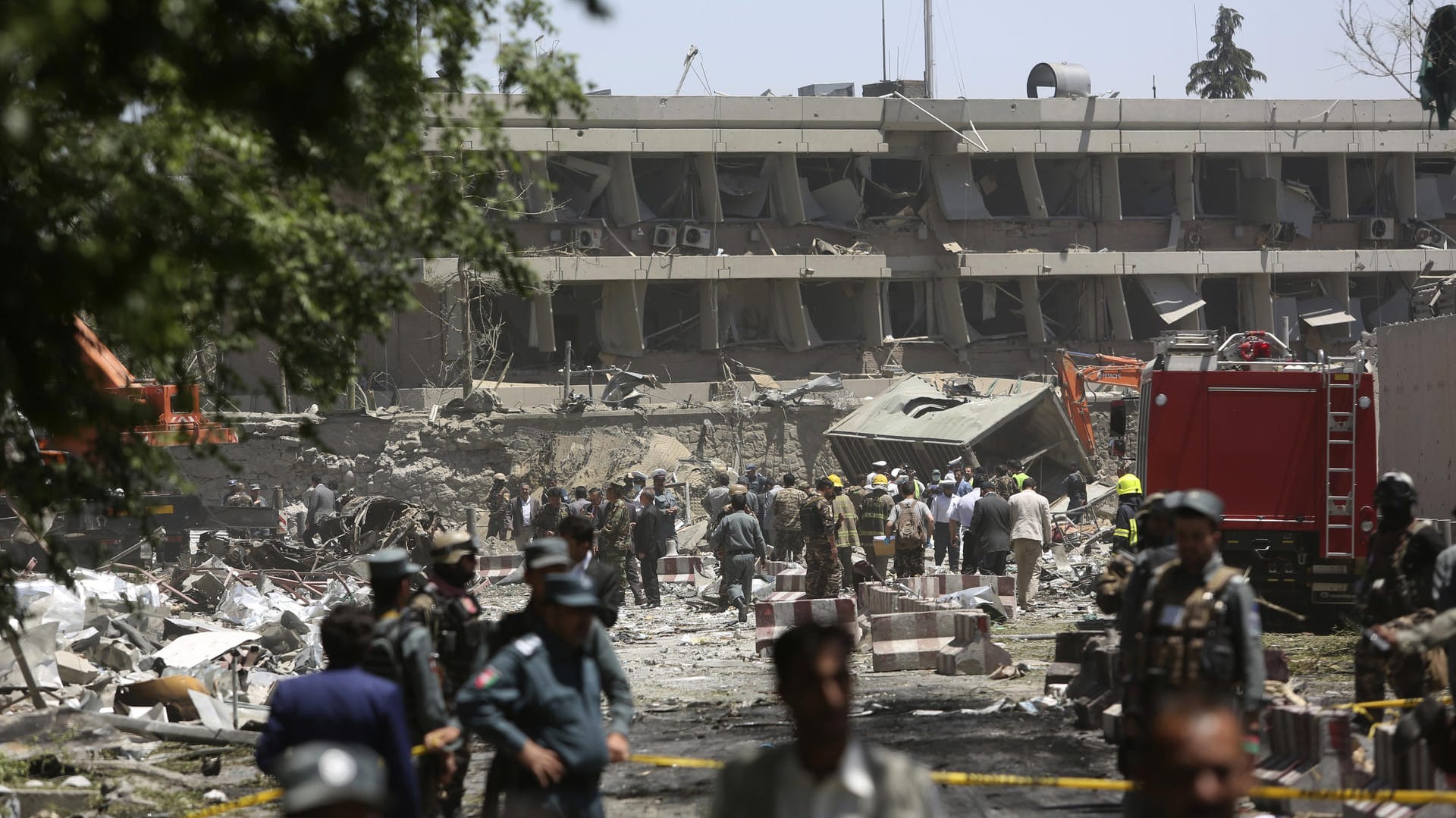 Zerstörte deutsche Botschaft in Kabul Zerstörte deutsche Botschaft in Kabul