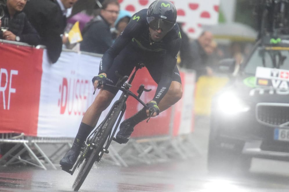 Für Alejandro Valverde ist die Tour de France leider vorzeitig beendet.