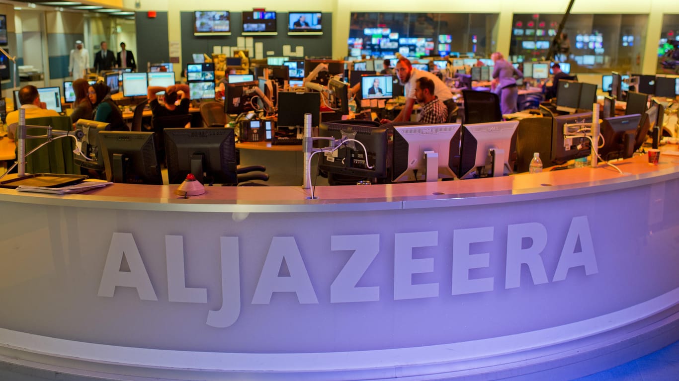Eine der Forderungen: Schließung des TV-Senders Al-Dschasira