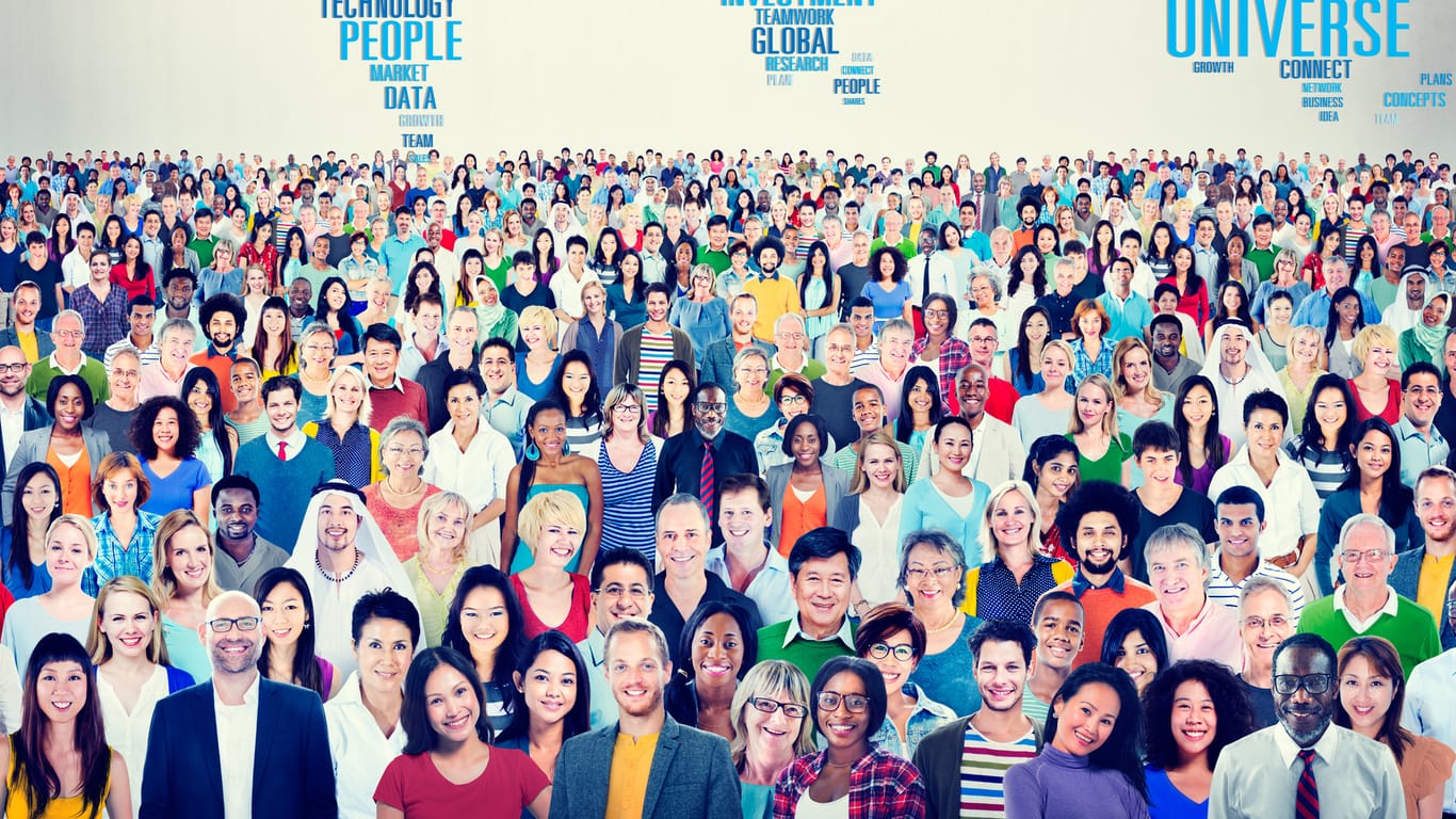 Die Weltbevölkerung umfasst knapp 7,5 Milliarden Menschen (Symbolbild)