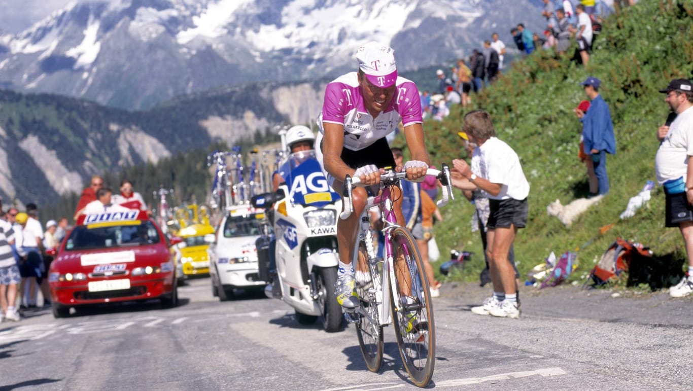 Bjarne Riis ging 1997 als Kapitän des Team Telekom in die Tour de France, musste dann aber Jan Ullrich den Vortritt lassen.