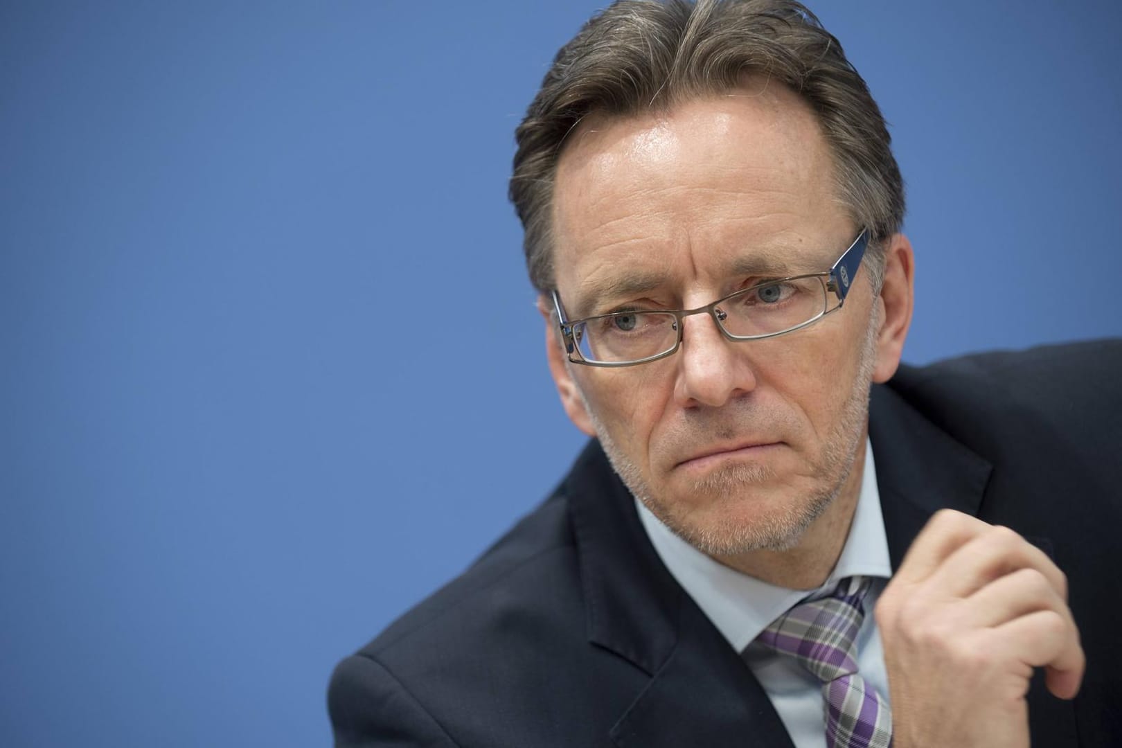 Holger Münch, Präsident des Bundeskriminalamtes BKA, waehrend einer Bundespressekonferen