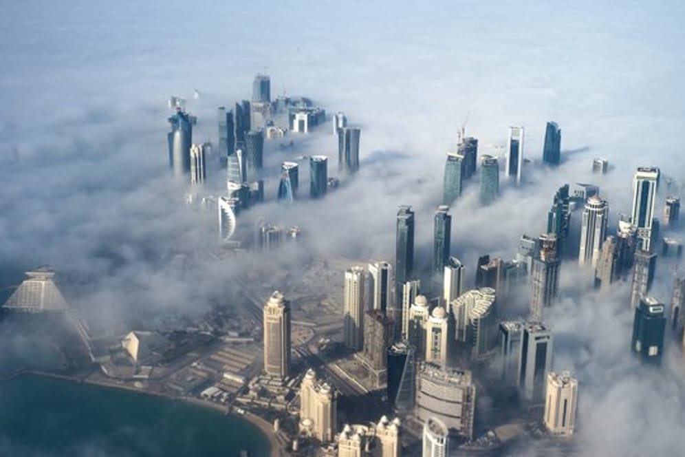 Die Skyline der katarischen Hauptstadt Doha.