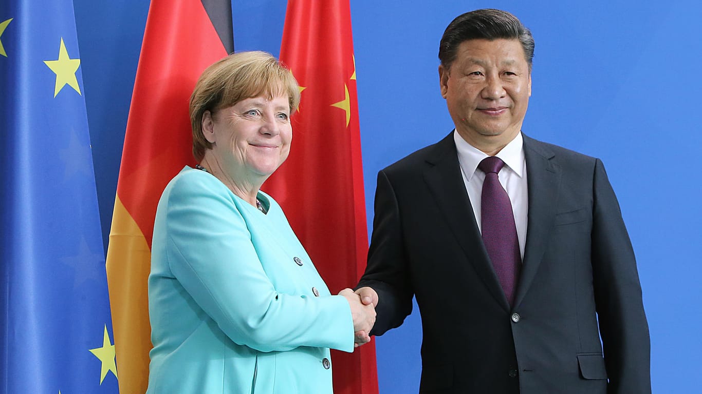 Angela Merkel Merkel sieht in Chinas Präsidenten Xi Jinping einen Verbündeten gegen "Unruhe in der Welt".