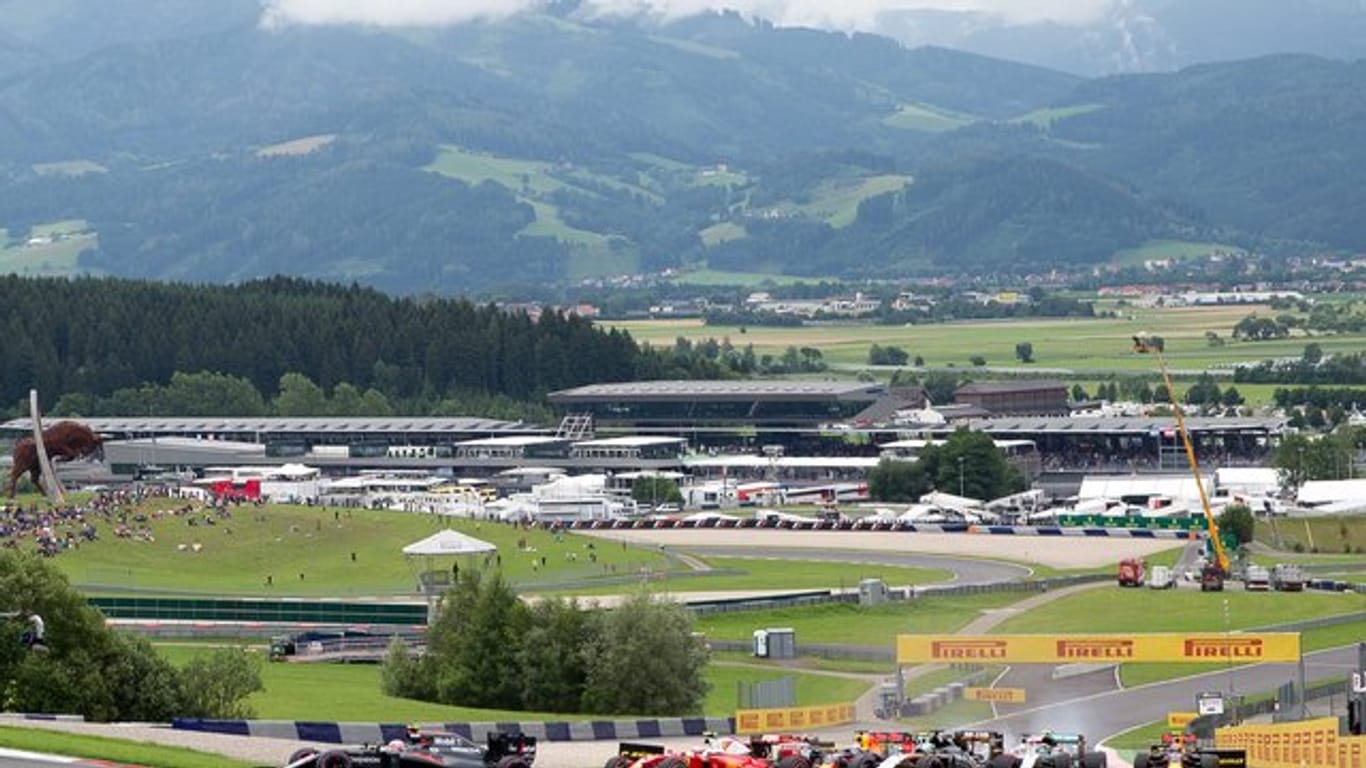 Der Große Preis von Österreich wird auf der Rennstrecke in Spielberg ausgefahren.