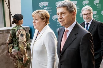 Bundeskanzlerin Angela Merkel und ihr Mann Joachim Sauer.