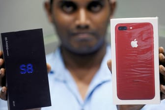 Apple und Samsung: Auf dem Smartphone-Markt harte Konkurrenten.