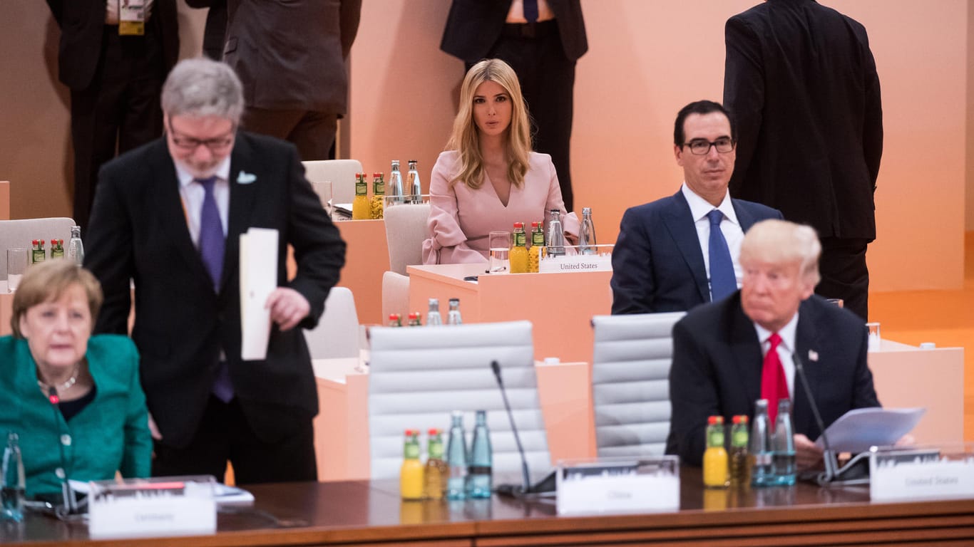 Ivanka Trump hält sich bei den Beratungen in Hamburg normalerweise eher im Hintergrund.