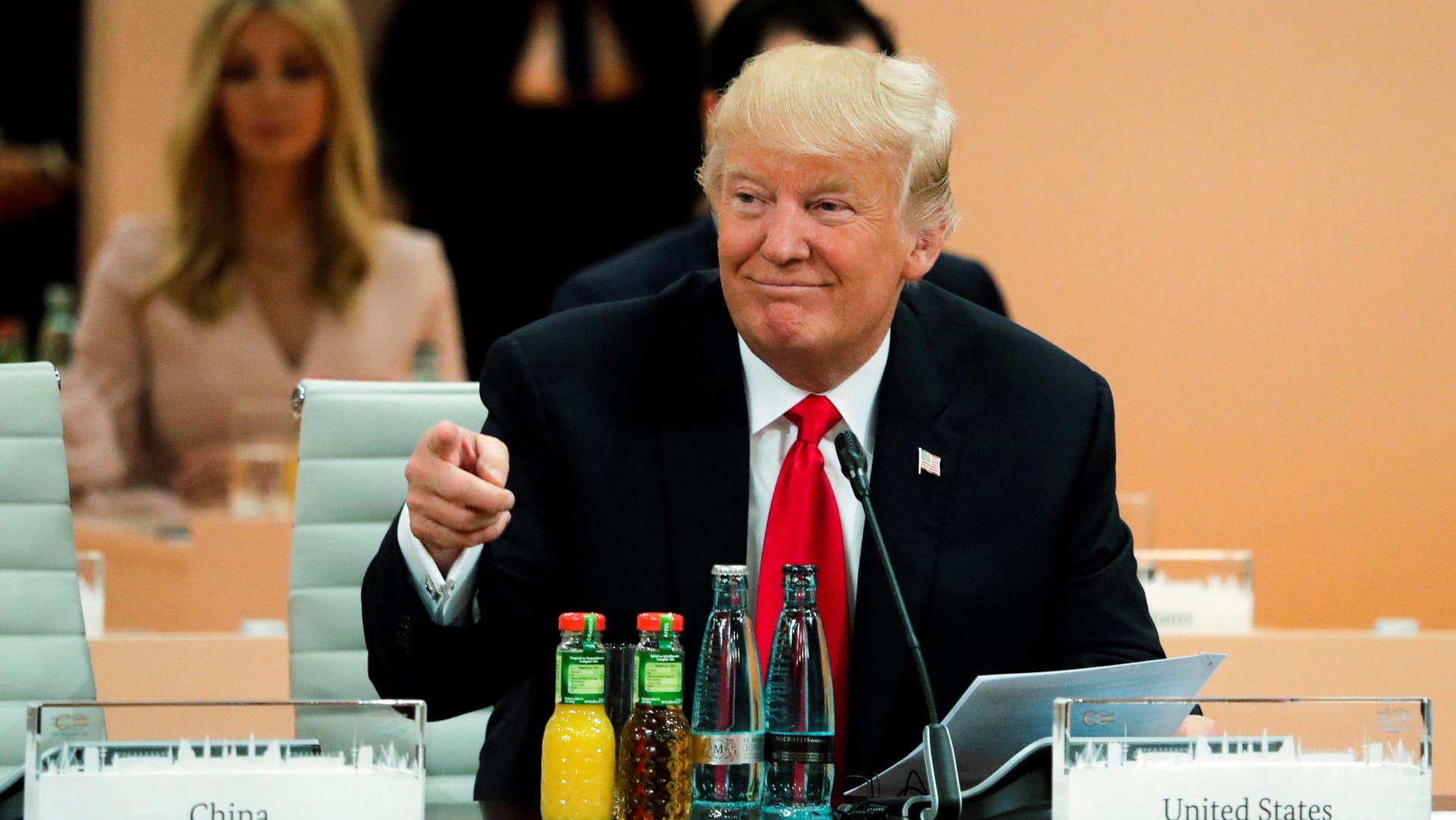 Blieb in Hamburg knallhart: US-Präsident Donald Trump.