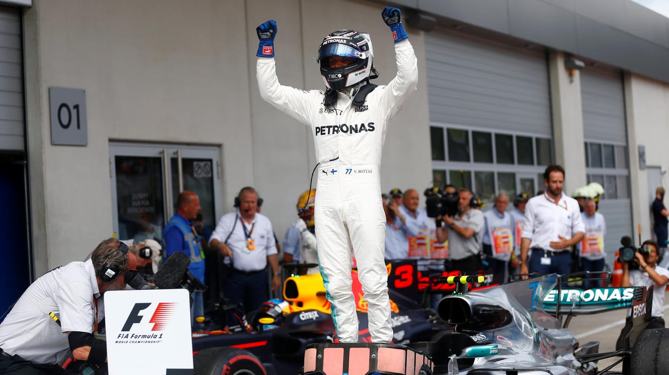 Valtteri Bottas feiert nach Sotschi den zweiten Grand-Prix-Sieg seiner Karriere.