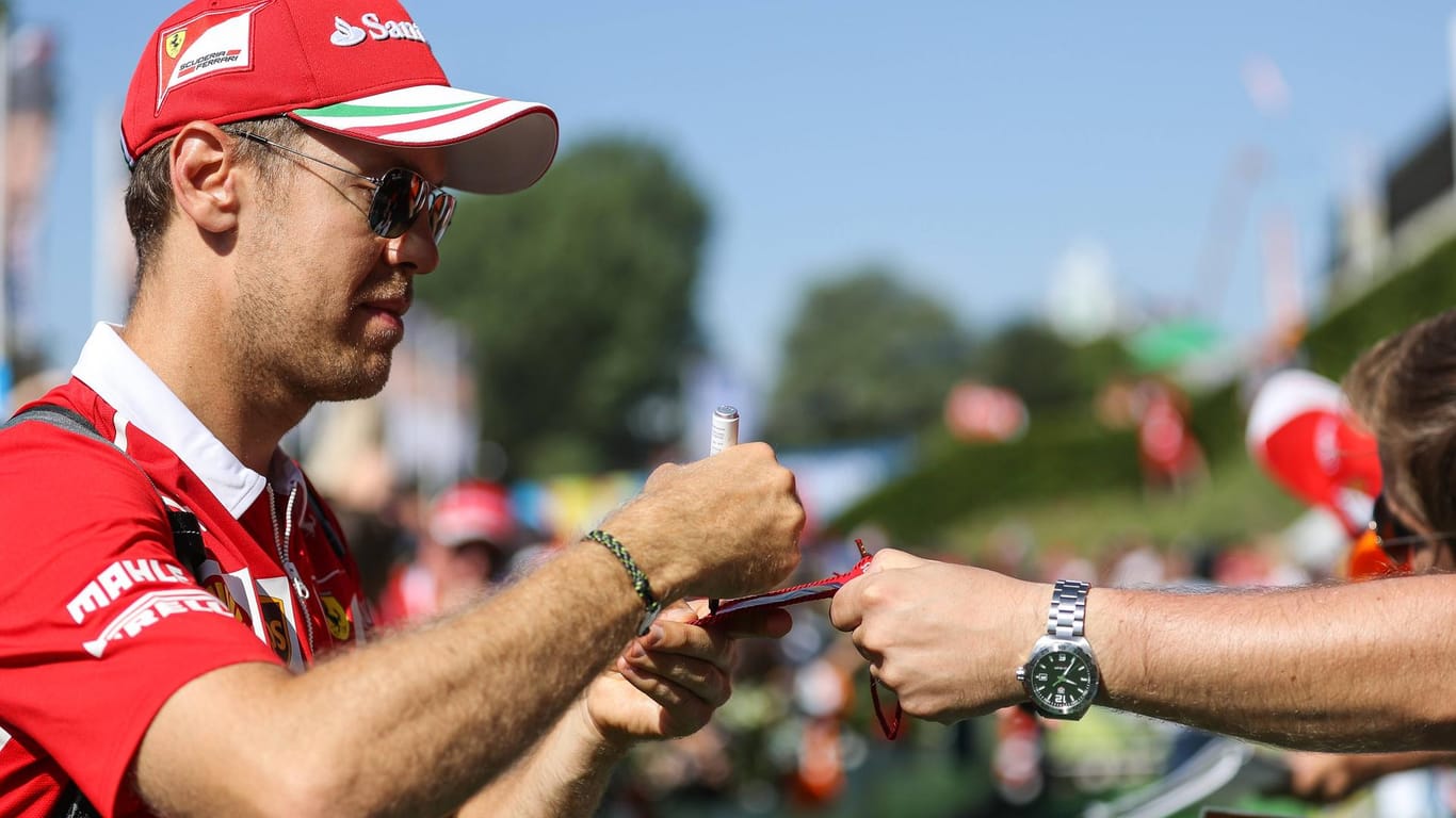 Sebastian Vettel ist bei den Ferrari-Fans sehr beliebt.