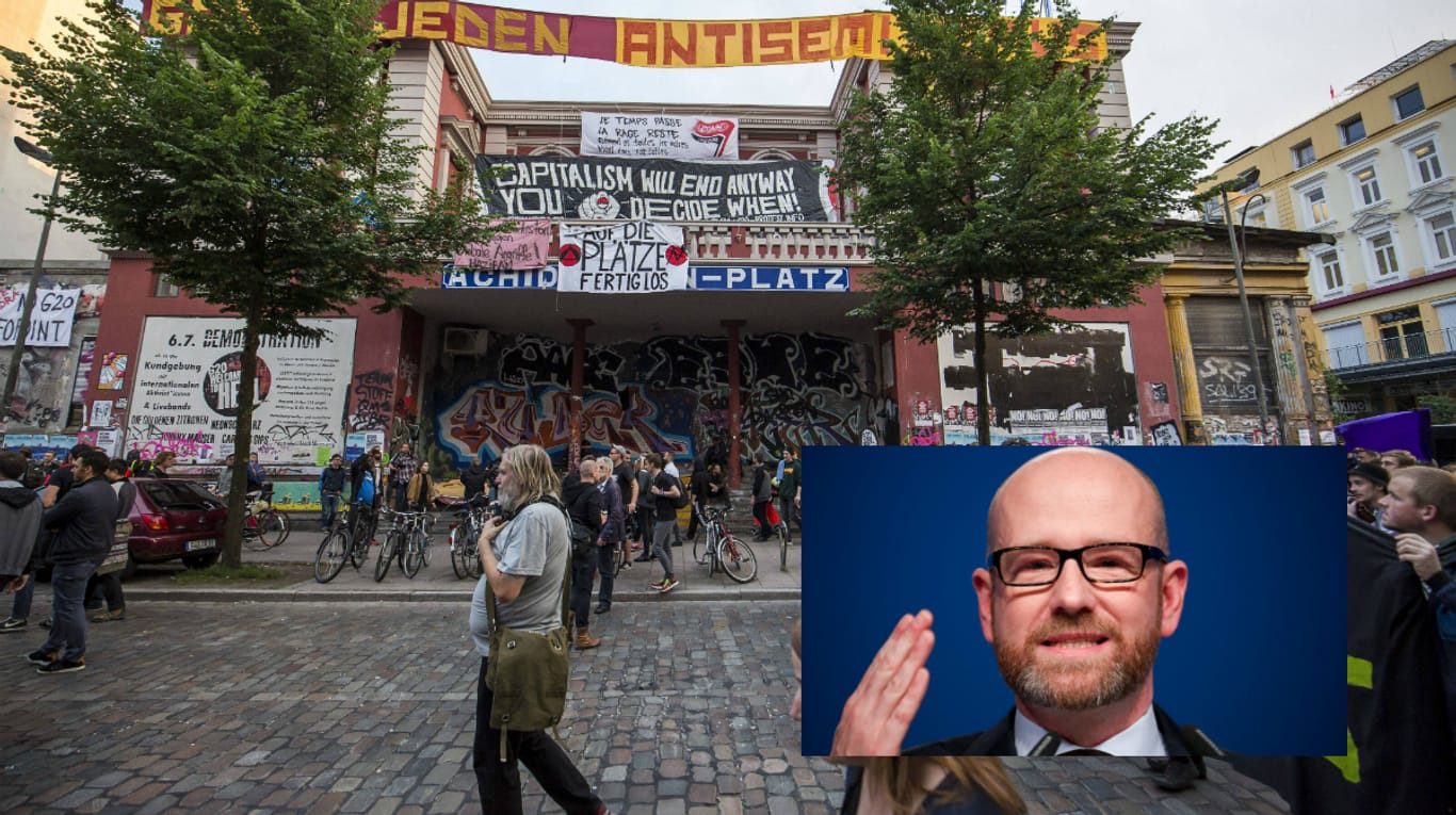 CDU-Generalsekretär Peter Tauber will die Rote Flora im Hamburger Schanzenviertel schließen lassen.