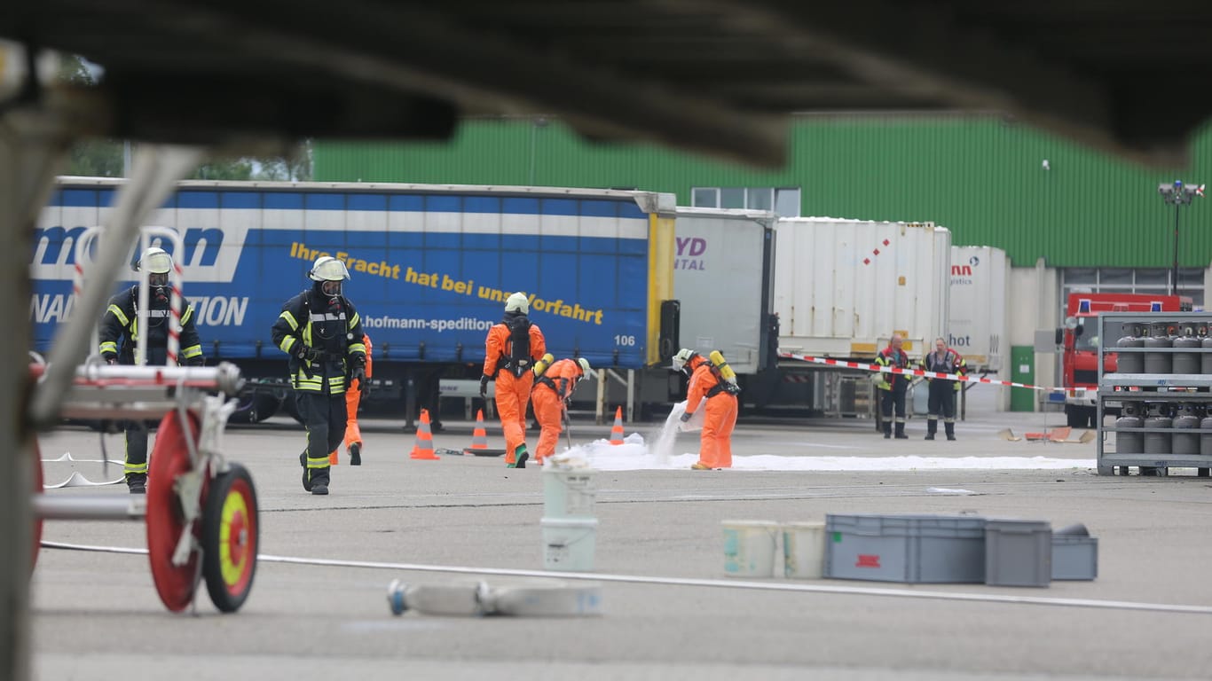 Trotz Schutzgitter wurde der Kunststoff-Container fatal beschädigt.