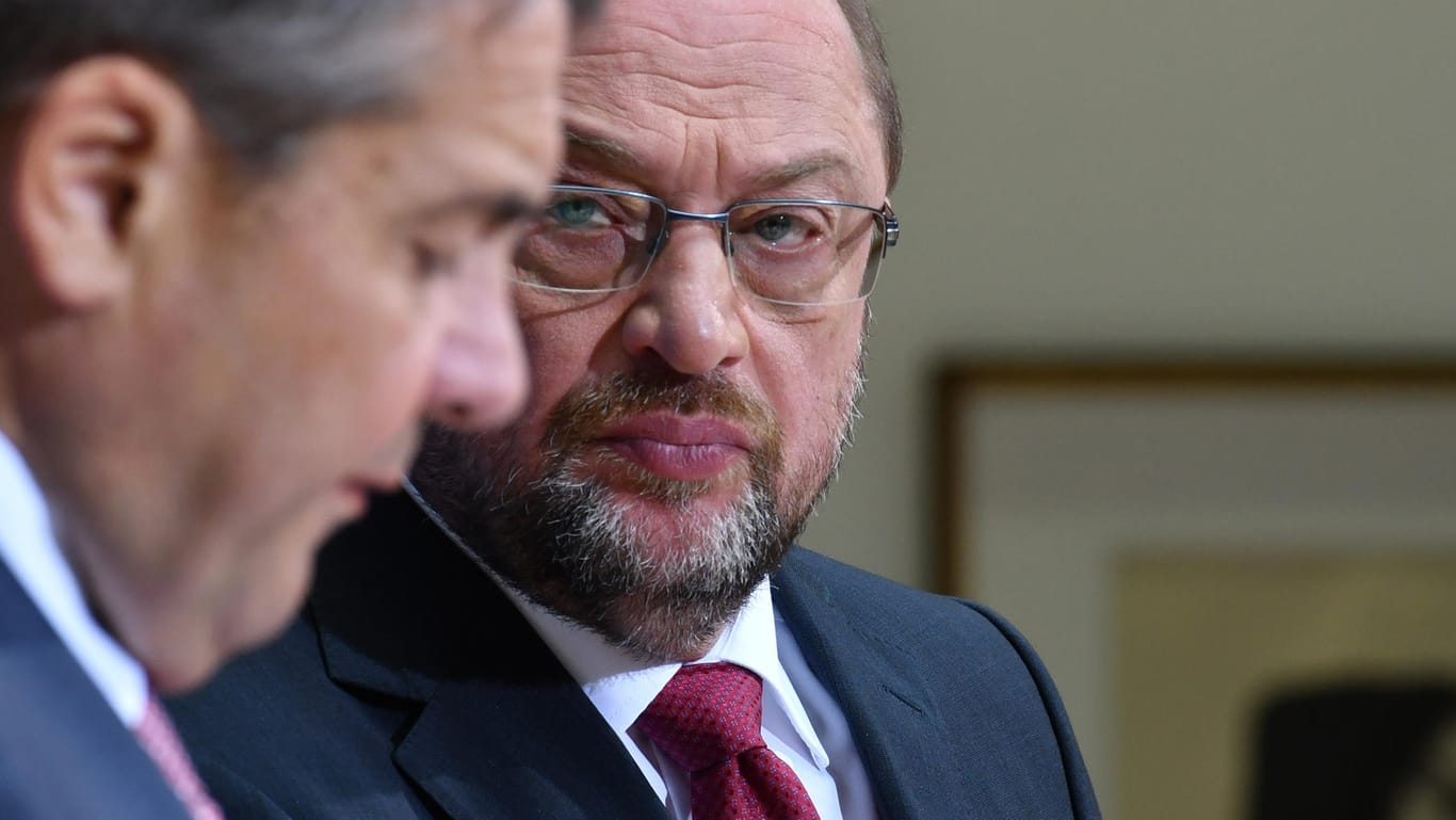 SPD-Kanzlerkandidat und Parteivorsitzender Martin Schulz und Außenminister Sigmar Gabriel.