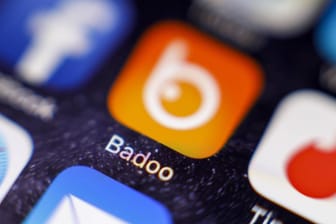 Die Badoo-App auf einem Apple iPhone.
