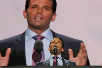 Donald Trump Jr. bei einer Rede 2016 in Cleveland, Ohio.